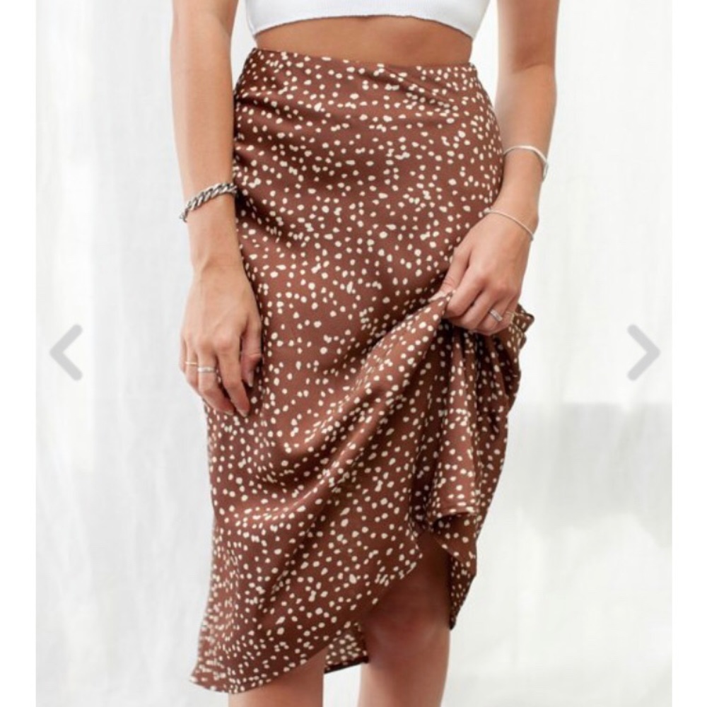 Midi Silk Skirt